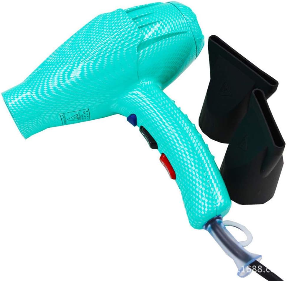 TTXLY Hair Dryers 2450W, Silent, Ion Powerful Salon Hair Dryer AC Motor, Professional Hair Dryer,57% Constant Temperature Hair Care, with Two Shape Accessories, Blue And White,Blue