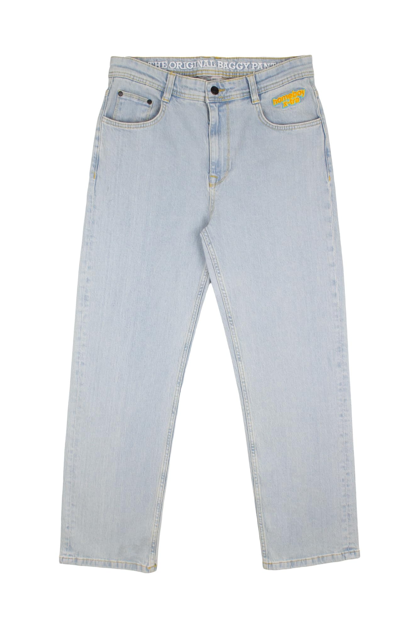 Homeboy Unisex x-tra Loose Flex Denim Pants, Moon, 27 L30