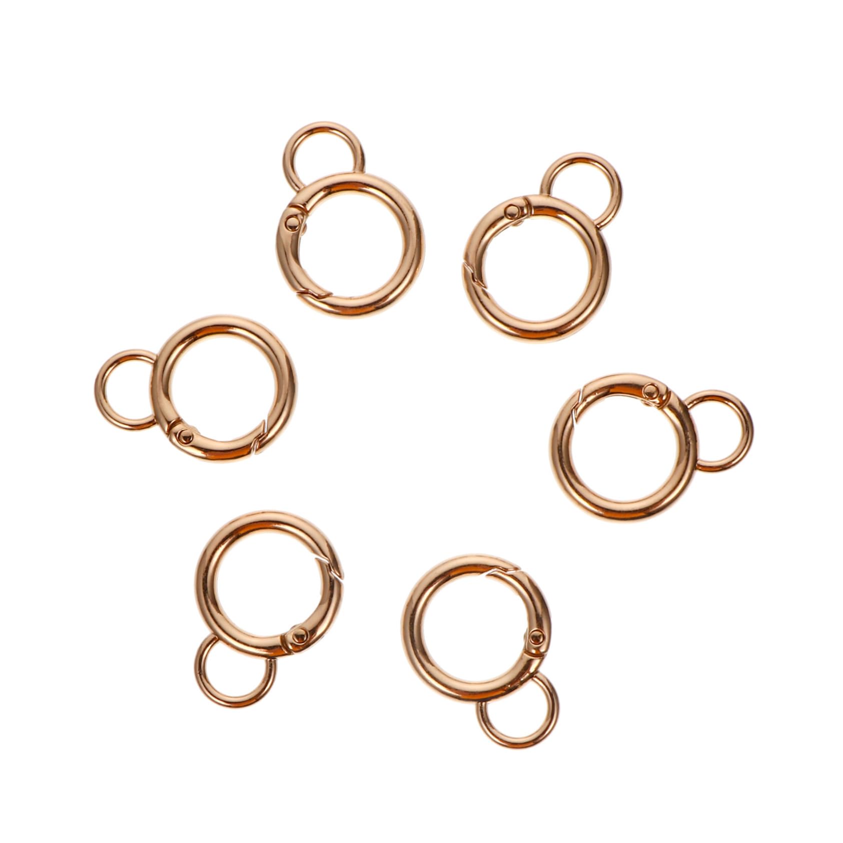 ERINGOGO Bag Jewelry Pendants Suitcase Jewelry Pendants 6pcs Craft Swivel Trigger Clips Snap Hooks