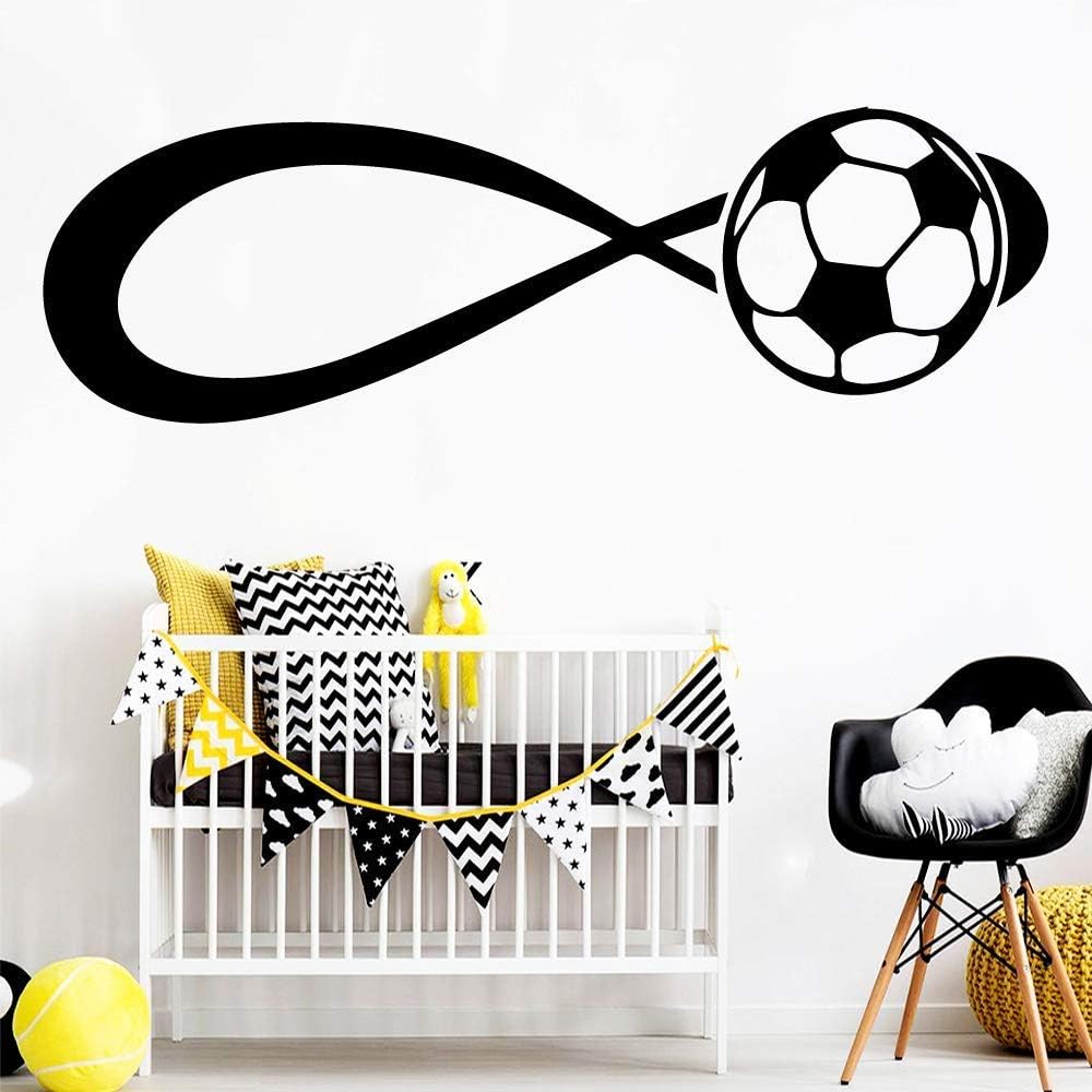 面白いフットボール漫画ウォール ステッカーpvc壁画アートポスター子供用リビングルーム家の装飾壁紙装飾accesso18cm X 58cm 新品