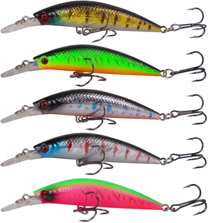 Amazon Nuguri 釣りルアー爆釣ミノー 9cm 16 7g 5色セット シーバスやヒラメなどソルトウォーター 海水 に最適 フィッシングルアーセット リップレス フローティングミノー ペンシルベイト フック 最強カラー5色セット 5本セット Nuguri ルアー