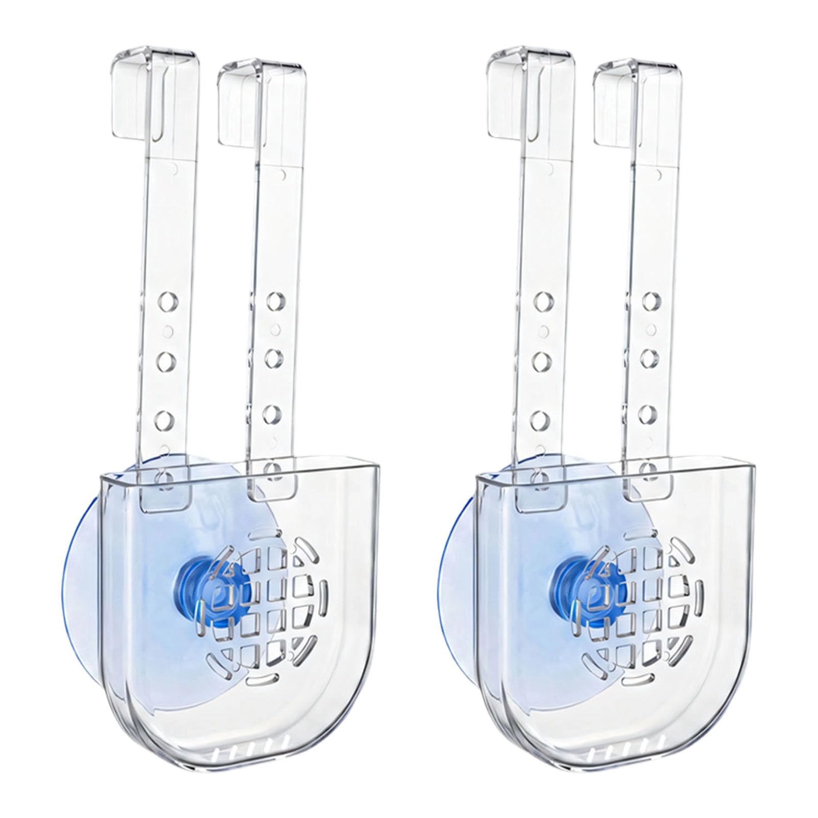 LLUJIAXI Transparency Toilet Tanks Cleaner Tablet Holder With Adjustable Design And Strong Suction Cup For Easy Installation