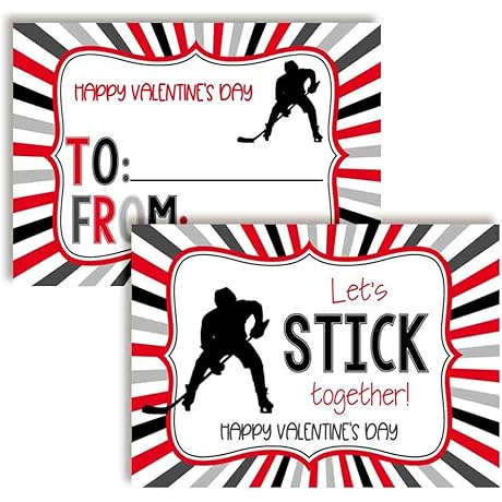 Express Love to Your Teammates with Hockey Valentines