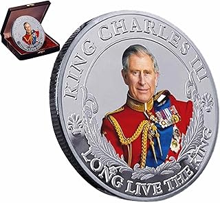 King Charles III Commemorative Coin Charles III Coin Antioxidant King of The King of UK Metal Collectibles Coins for Souvenir Coronation Commemorative Coinn