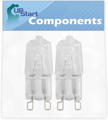 Paquete de 2 bombillas W10709921 de repuesto para microondas Whirlpool, KitchenAid y Maytag, compatibles con bombillas Whirlpool W10709921 y número