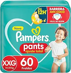 Fralda Pampers Pants Ajuste Total XXG 60 unidades