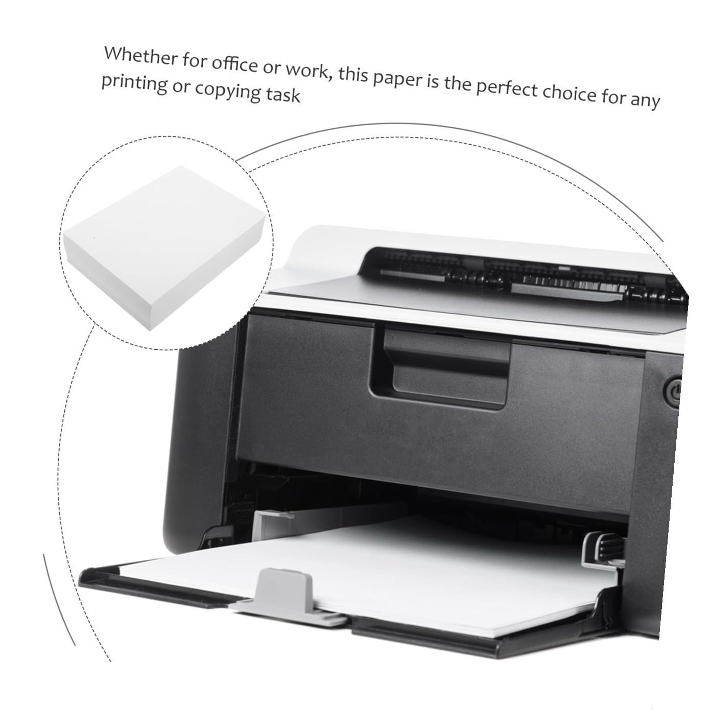 Double Face et Léger 500 Feuilles de Papier A5 pour Imprimante Blanc Épais pour Bureau et Loisirs Créatifs