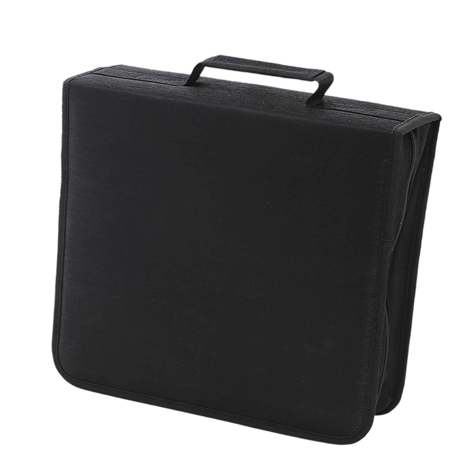 Porta CD/Dvd, Organizer con capacità di 256, Resistente ai Graffi, Elegante Raccoglitore portadischi per Auto e casa, Nero