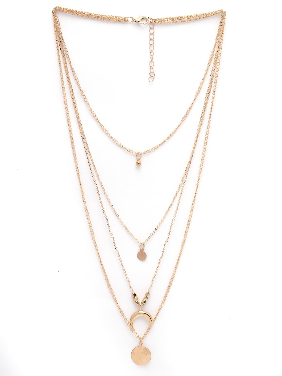 Scintillare By Sukkhi Stylish Multilayer Gold Plated Chain Pendant Necklace for Women & Girls |Birthday Gift for Girls And Women Anniversary Gift for Wife| Gifts Collection|N106623 (B0CQFVY11K) Amazon Price History, Amazon Price Tracker