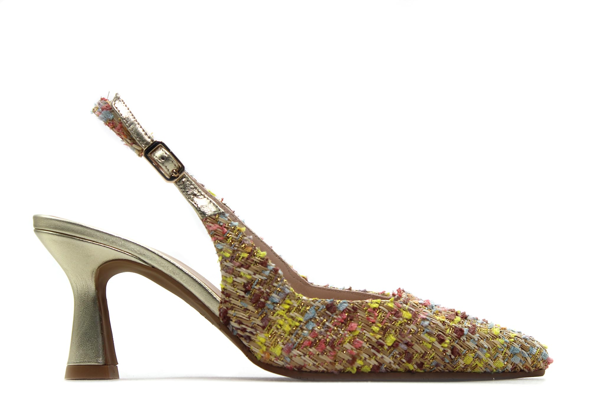 LODI - Zapato de salón Destalonado con Puntera Fina,tacón,Tela,Suela de Goma, para: Mujer