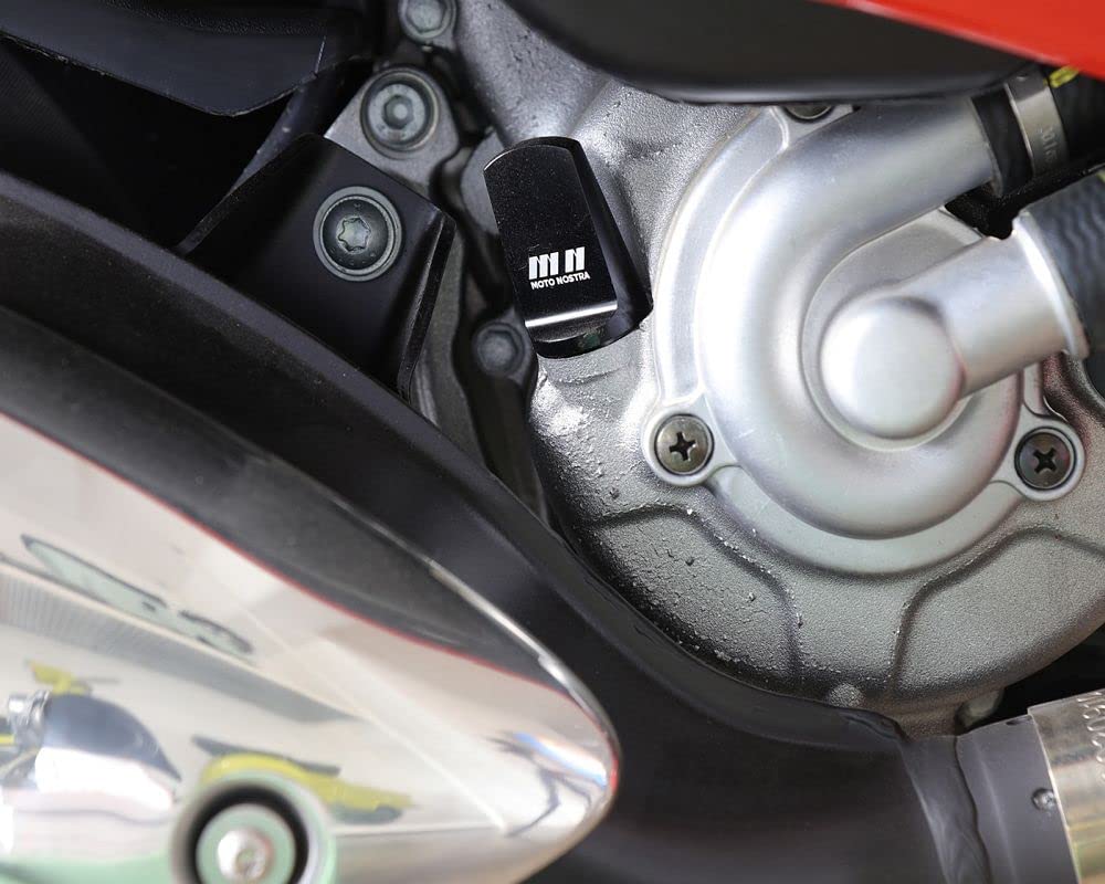 MOTO NOSTRA Öleinfüllschraube mit Peilstab, CNC, rot passend für Vespa GTS 125, 300, GTV HPE 300, Piaggio Beverly 125, 300, MP3 300, X10 125