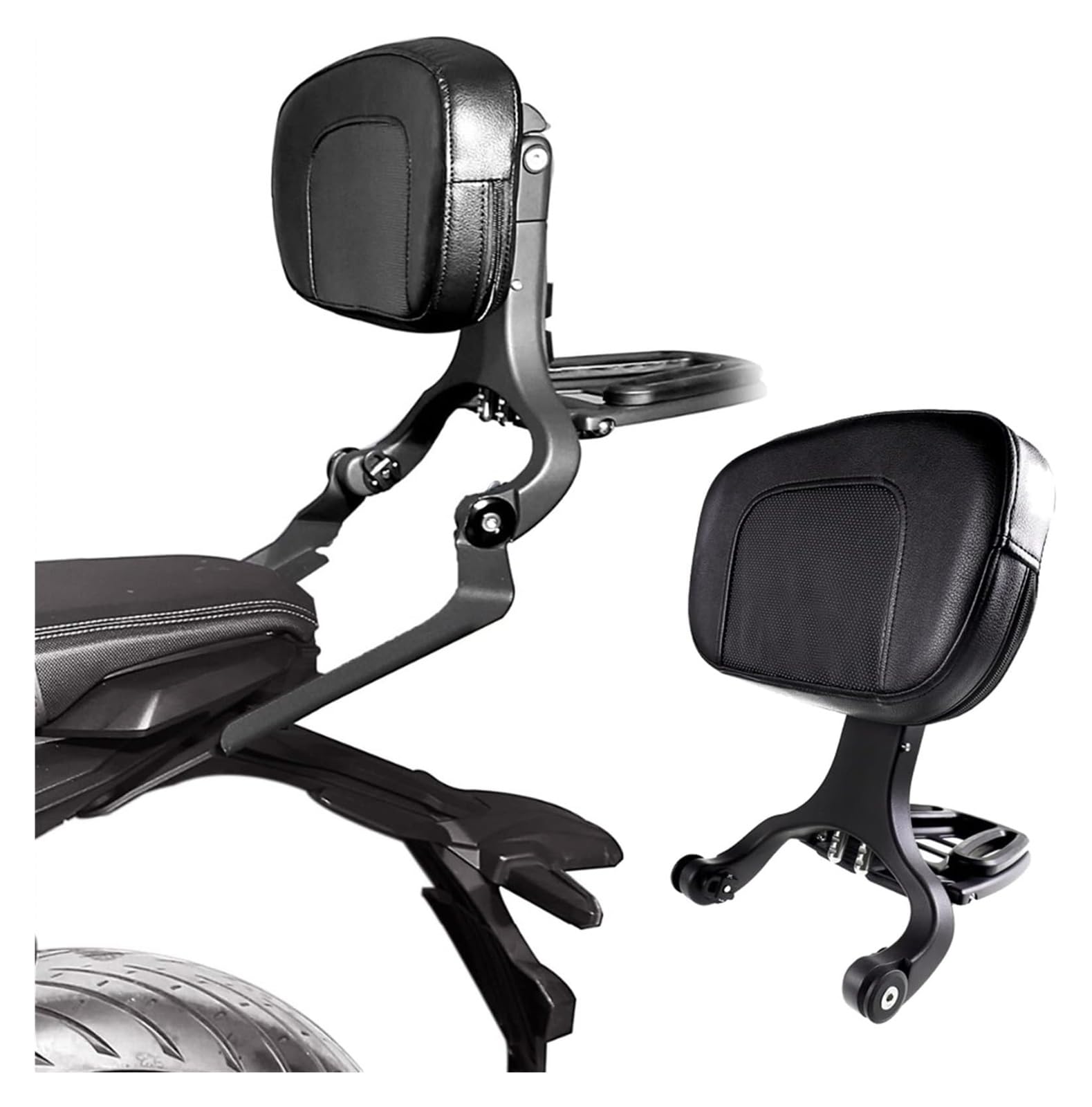 para CB650R 2019 2020 Y Respaldo para Pasajero Conductor Portaequipajes para Motocicleta Trasero Fijo Negro Portapacchi Moto