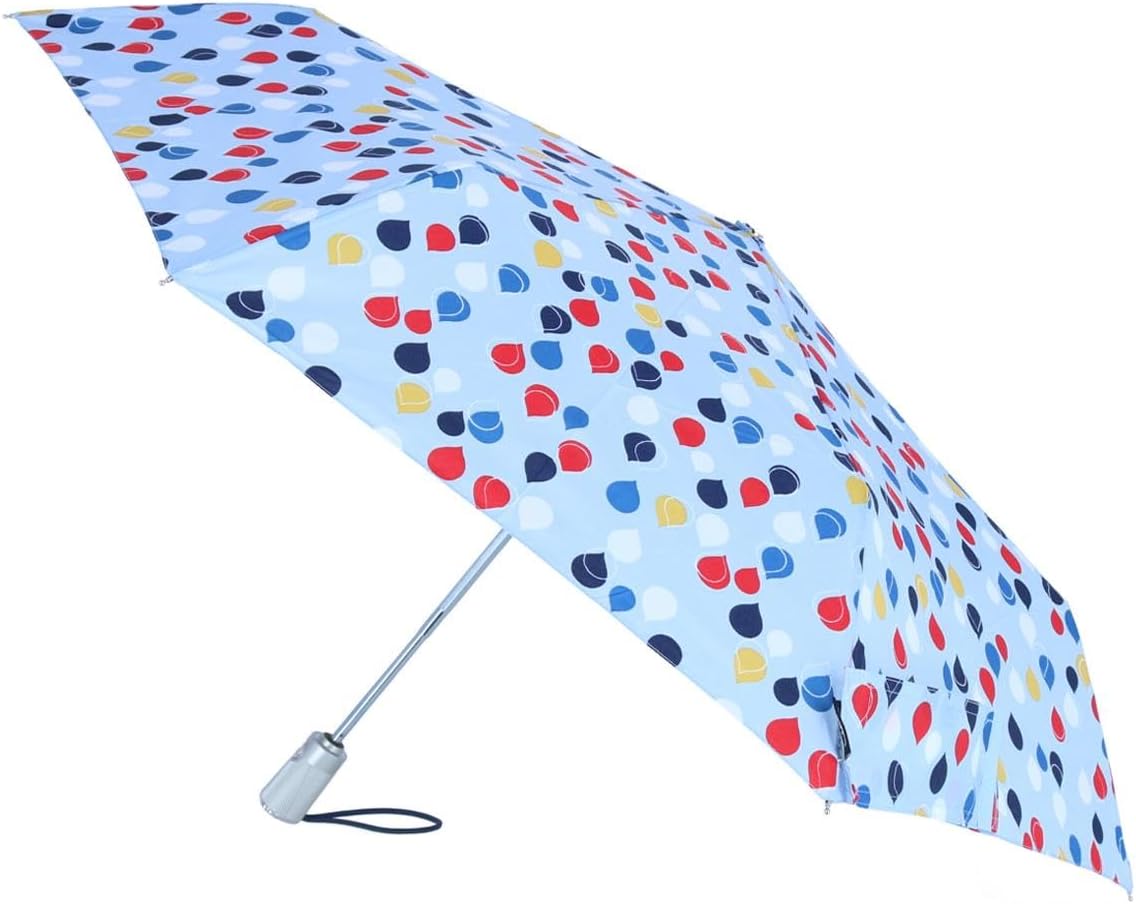 totes Automatic Eco Open Close Water-Resistant Travel Folding Umbrella with Sun Protection - Image 2