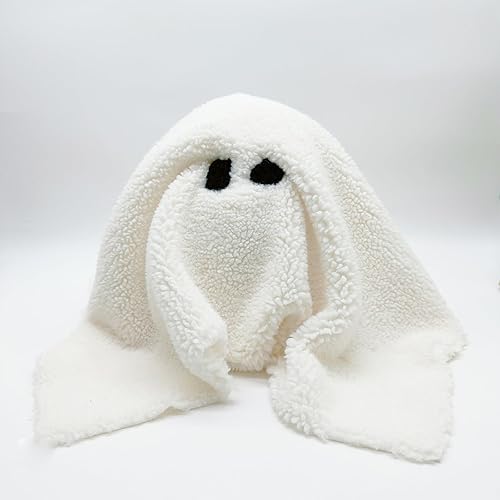 Light Of The City Gus The Ghost con almohada de calabaza, 12 x 13 pulgadas, almohada Gus The Ghost para decoración de Halloween, lindo fantasma de