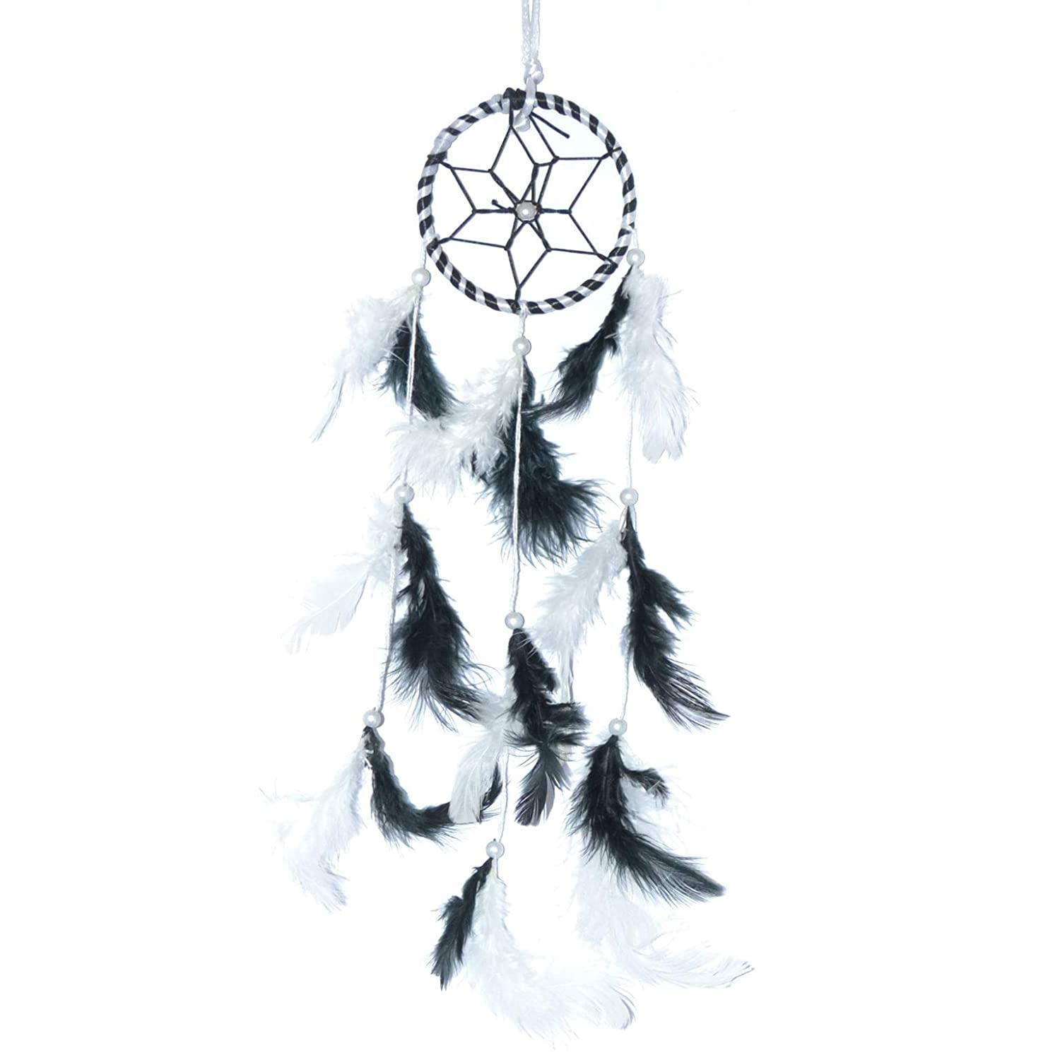 ARTBUG Dream Catcher Natural Feather Small Dream Catcher Hanging for Cars/Rooms (3 inch) - for Positive Energy and Protection-image-39