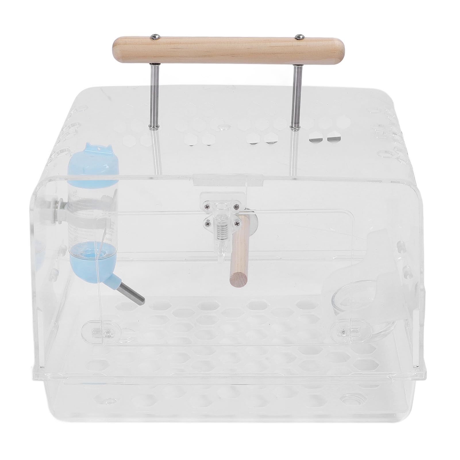 Hamster-Tragekäfig, Transparenter Acryl-Hamster-Reisekäfig mit Anti-Biss-Design, Tragbarer Kleintier-Tragekäfig mit Geräumigem Innenraum für, Ratten, Rennmäuse Im Freien