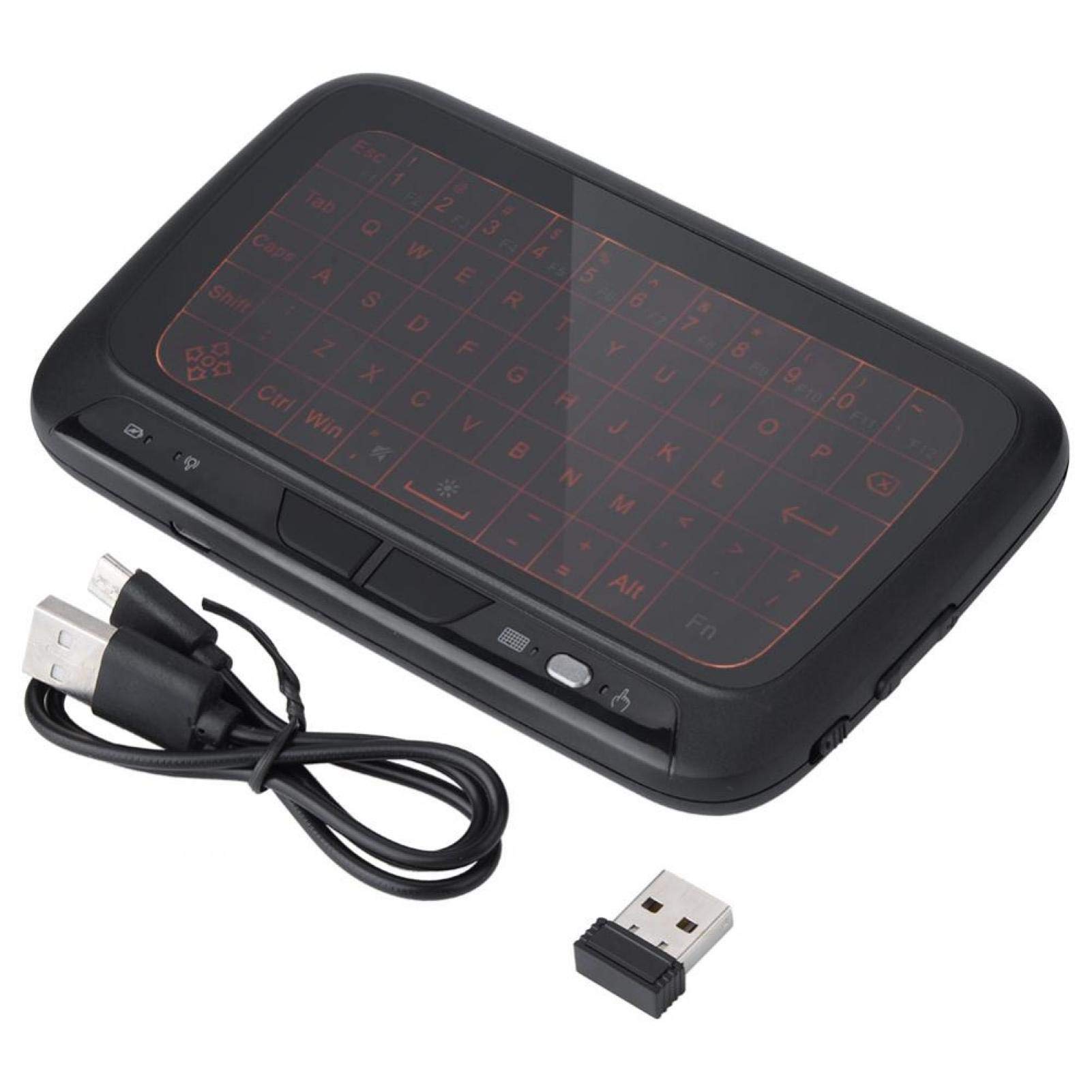 VBESTLIFE Air Mouse Keyboard, 2.4G -Tastatur mit Hintergrundbeleuchtung PC-Tastatur-Fernbedienung für TV-Box PC, PAD, Smart-TV, HTPC, Android-TV-Box