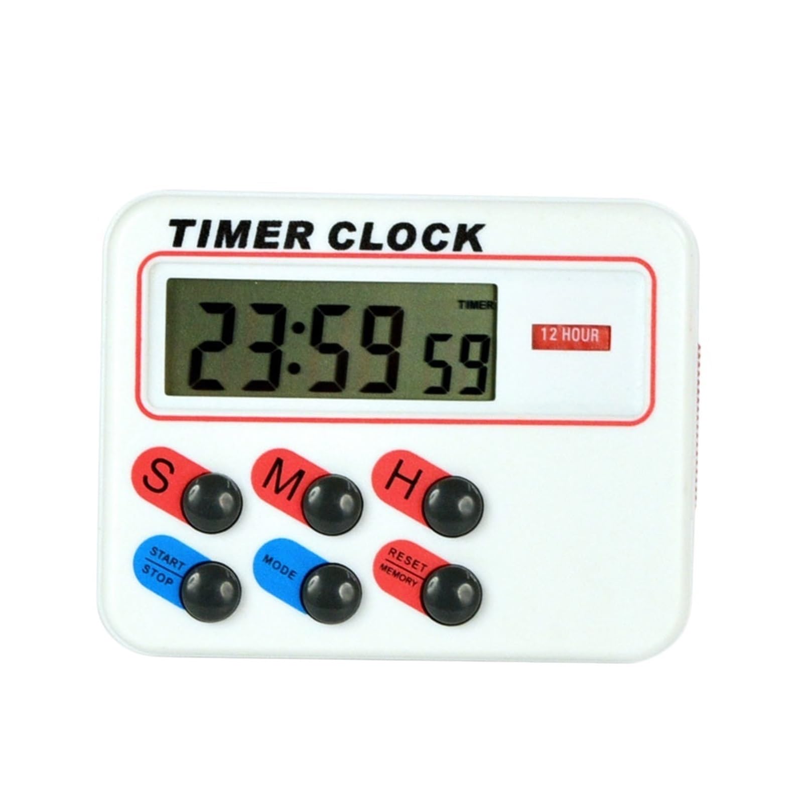 Magnetic LCD Digital Kitchen Countdown 24 Hour Timer With Stand White Practical Study Shower Cooking Egg Desk Alarm Clock Reliable Efficient
