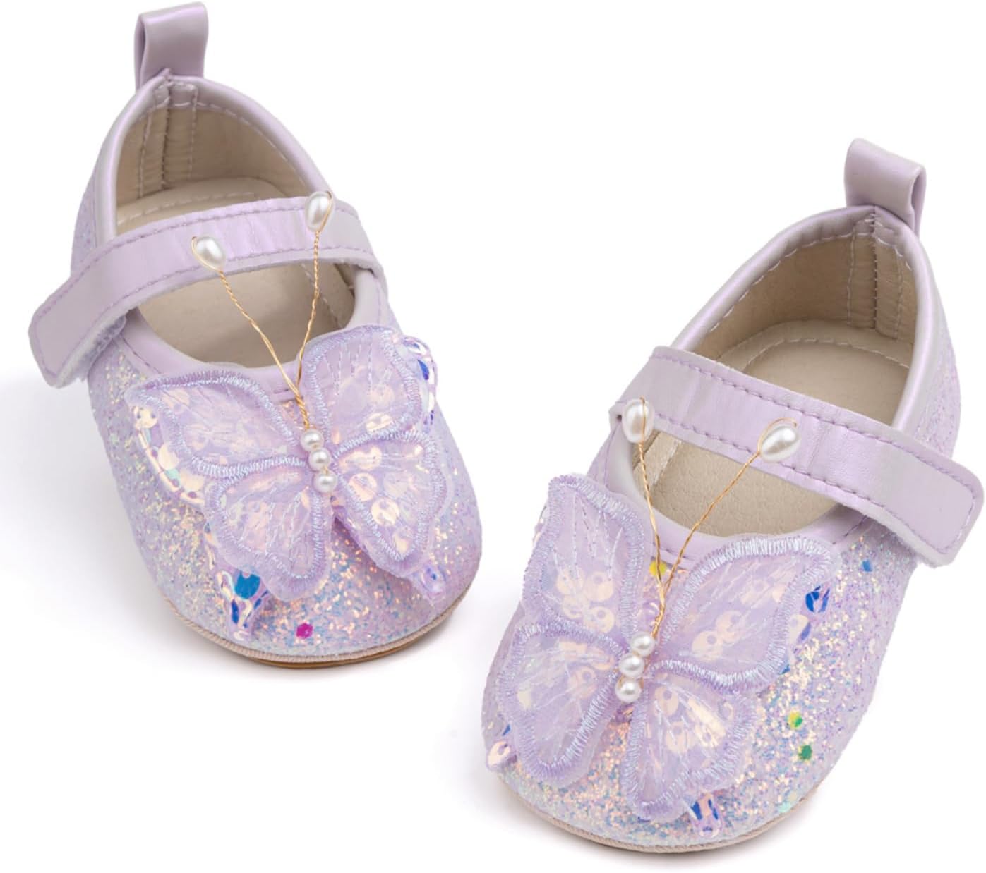 HsdsBebe Child Ladies Mary Jane Flats Non Slip Comfortable Sole Bowknot Princes…