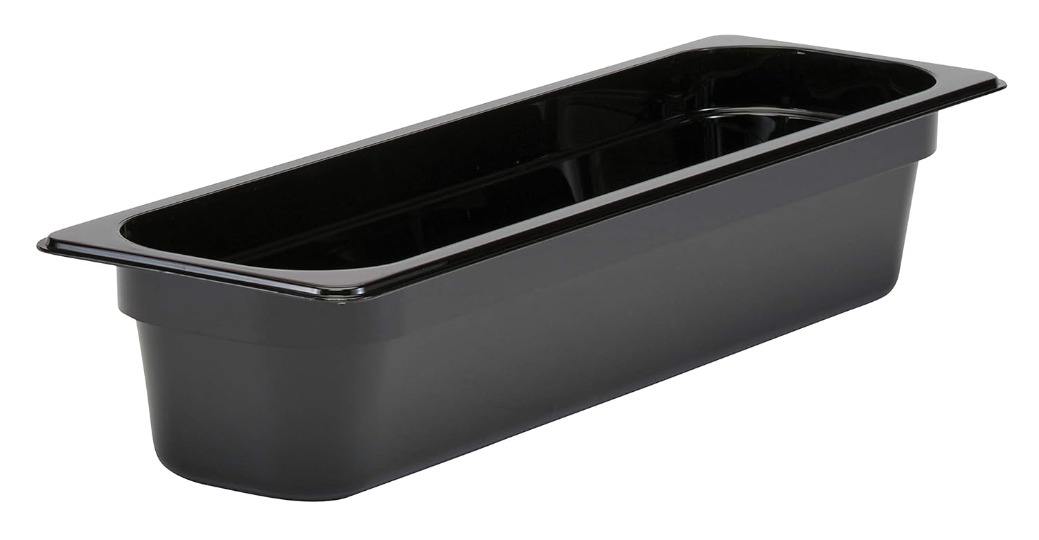 Food Pan 1/2 X 4" Camwear Long Black