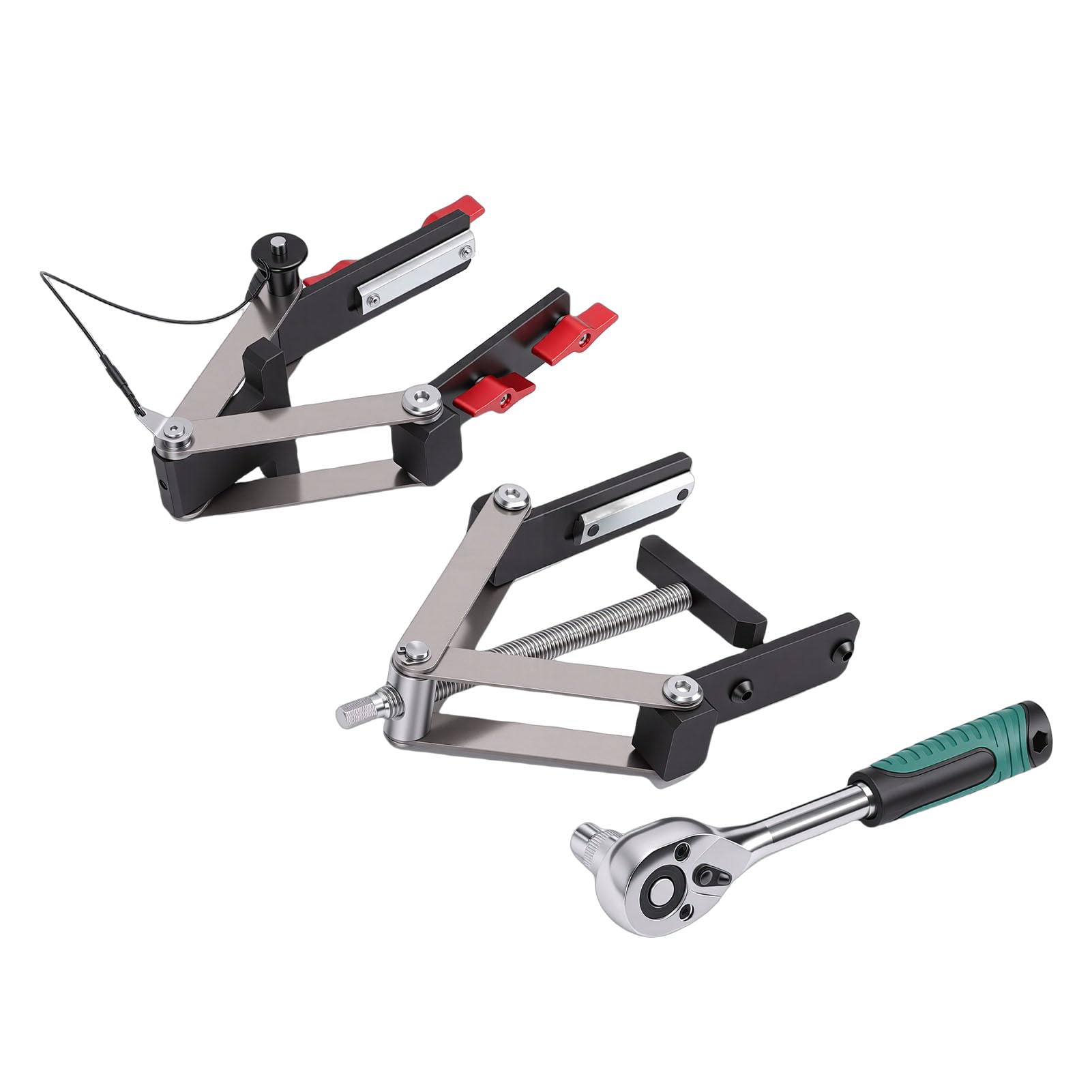 Jeffergarden Morsetto a Pressione a 4 Vie Lega di Alluminio 12-100mm Altezza di Serraggio Morsetto per Pannello con Pressione a 4 Direzioni per Assemblaggio di Armadi per la Lavorazione del
