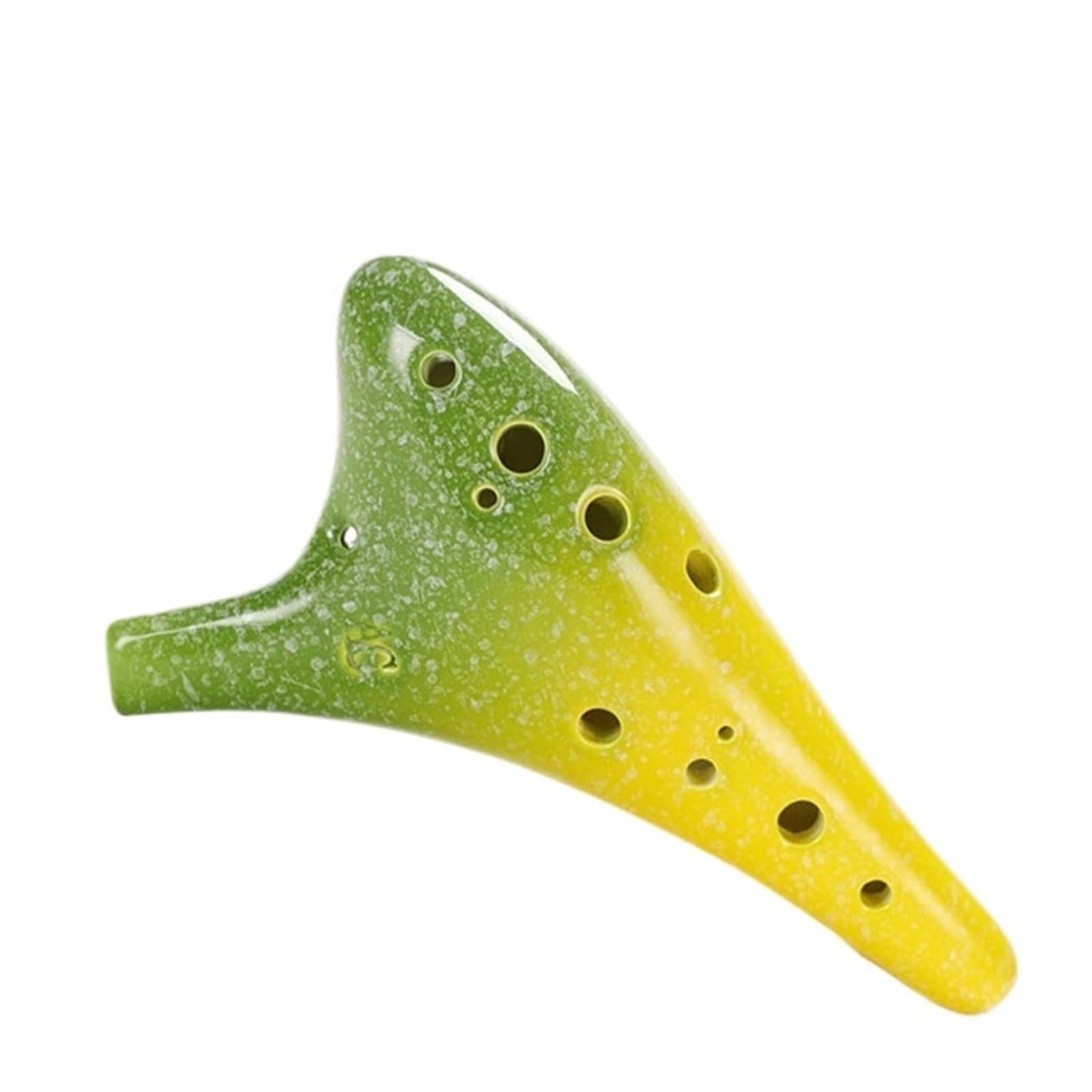 Ocarina principianti Ocarina 12 Fori Contralto C-tune Ocarina Con Buona Intonazione Ocarina Professionale 12 Fori AC-tune Per Principianti(Green)