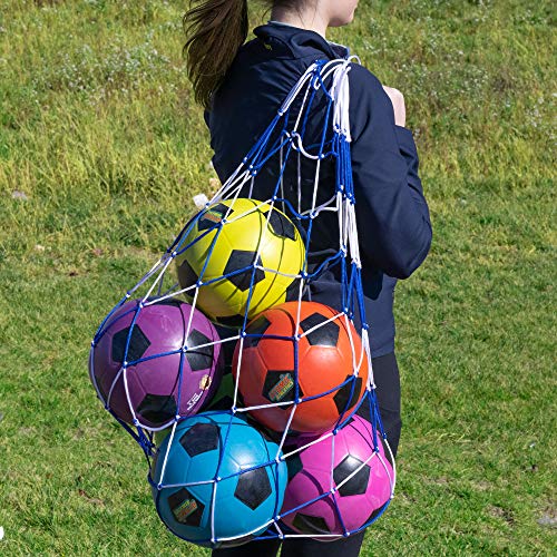 image for Crown Sporting Goods Double-Braided Sports Ball Carrying Net, Holds 10