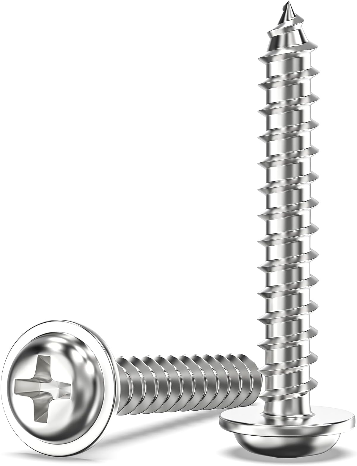 – 100Pcs M3 x 20mm Screws for Wood, Modified Truss Head Self Tapping Screws, Phillips Drive, 304 Stainless Steel