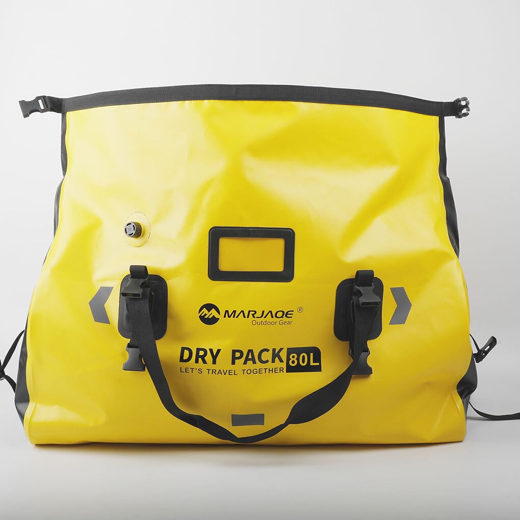 Bolsa de Asiento Trasero para Ciclismo de Larga Distancia Solución de Almacenamiento espaciosa y Elegante para Ciclistas PVC con Accesorio, Amarillo, 50L
