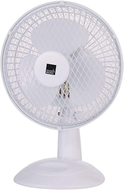 Taylor & Brown® Pedestal Cooling Fan Desk Fans Metal Floor Fan Oscillating Stand Standing Air Cooler Portable for Home or Office (6" Desk Fan)