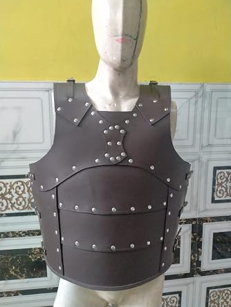 Cuirass brown medieval leather body armour Collectible Costume