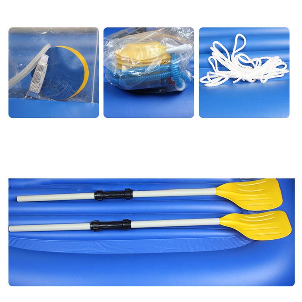 MU Gommone Set con i remi e pompa, Canotto pneumatico Zattera barca, 2 persona Kayak gonfiabile Set