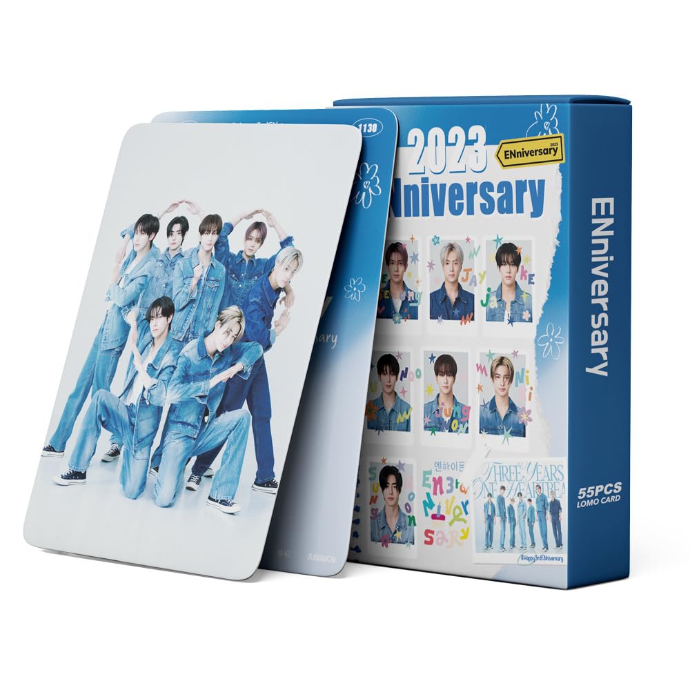 55Pcs KPOP ENHYPEN Lomo Card ENHYPEN ENniversary 2023 Album
