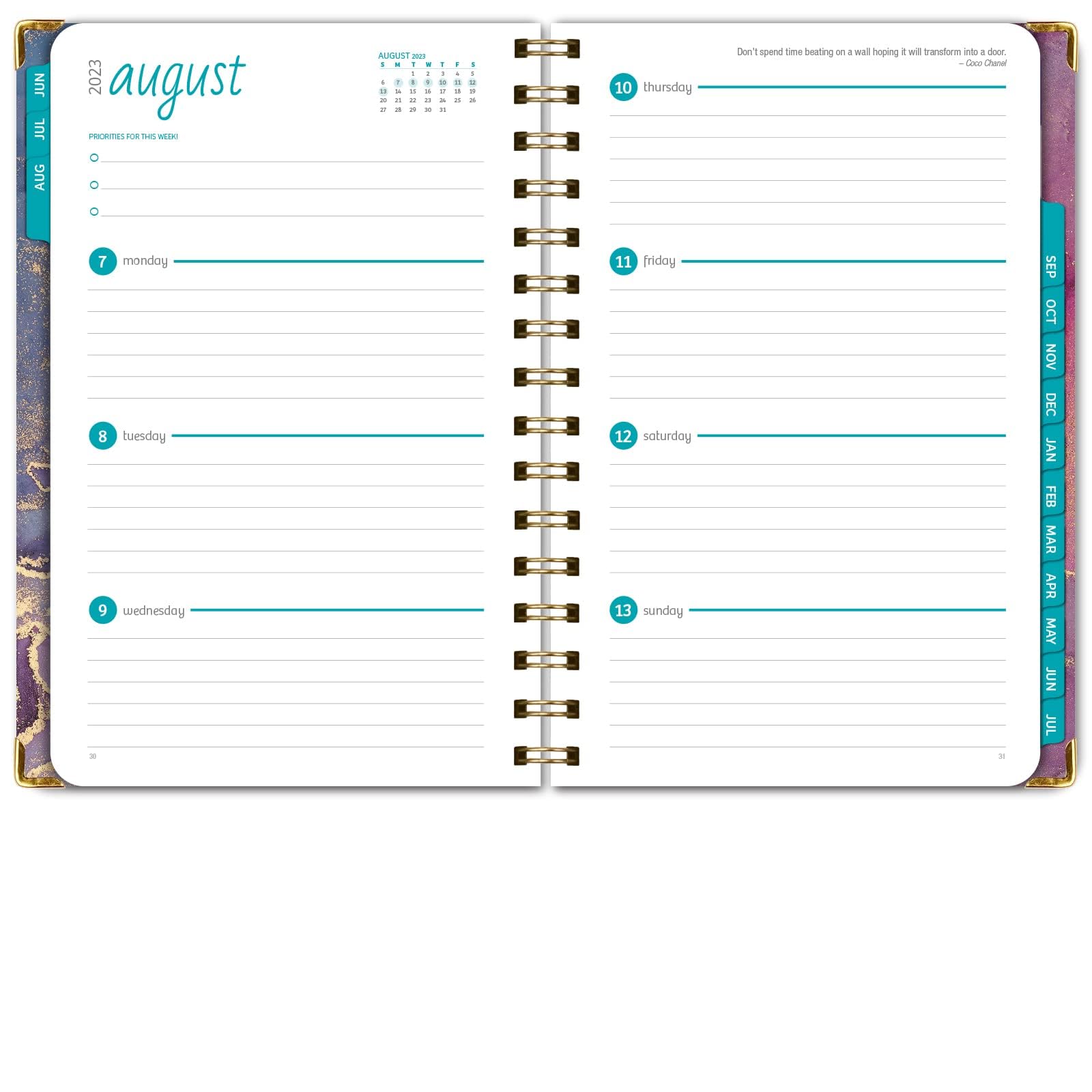July 2023 June 2024 AT-A-GLANCE 2024 Weekly Academic Planner - July 2023 To June 2024, Large 11x9 Inch Wirebound AT-A-GLANCE Organizer
