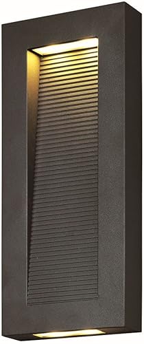 Miniatura 1 de Maxim 54352ABZ Avenue Apliant ADA - Lámpara LED de pared y bolsillo para exteriores, 4 luces, 16 vatios totales, 16 pulgadas de alto x 7 pulgadas de