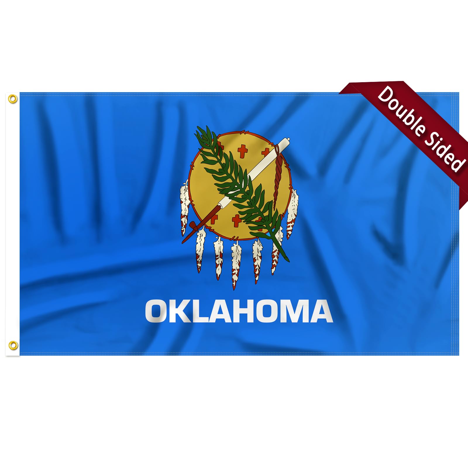 Amazon.com : FLAGWIN Oklahoma Flag 3x5 FT - 3 Ply Double Sided ...