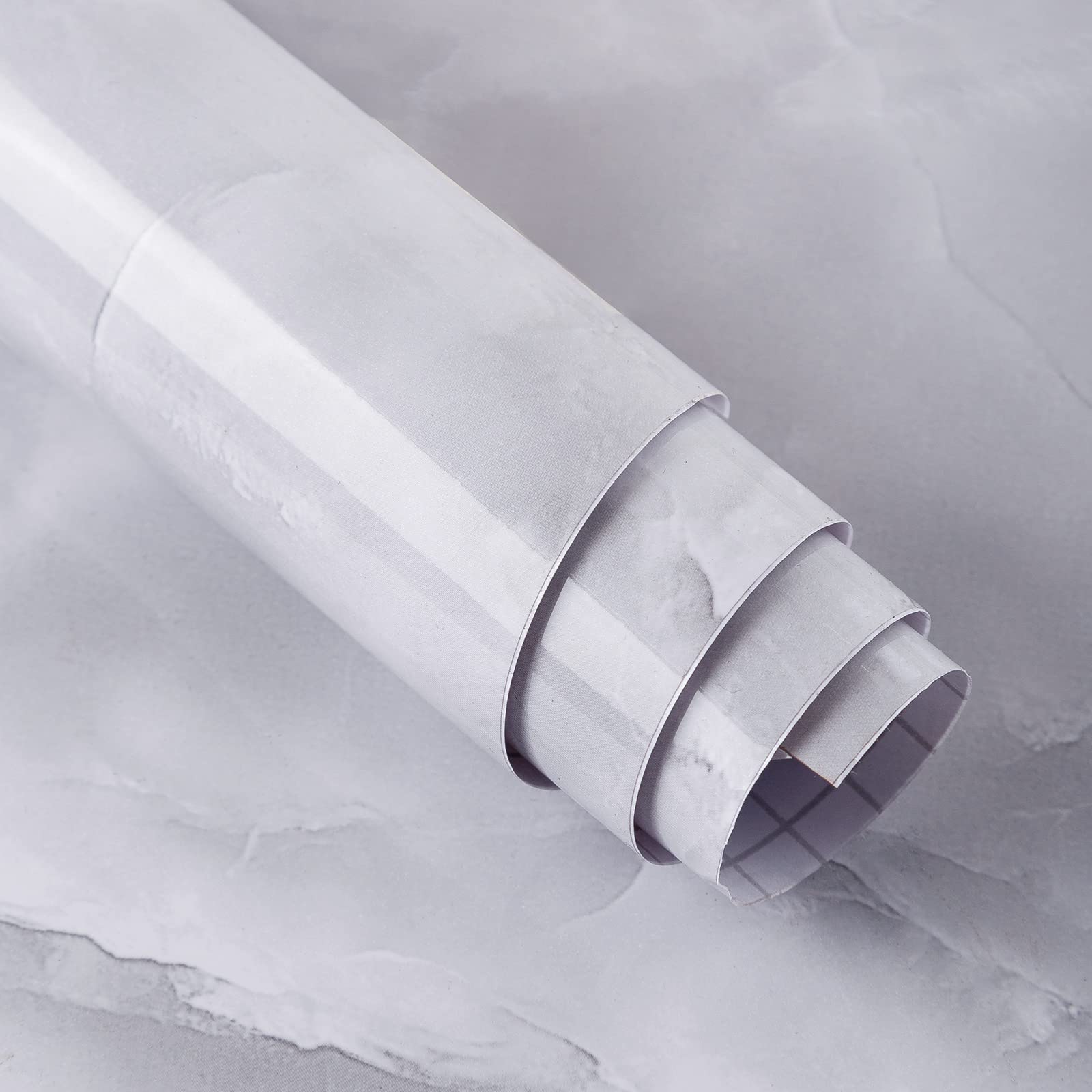 157"x 31" Wide White and Gray Marble Contact Paper for Cabinets Peel and Stick Wallpaper for Kitchen Wall Bathroom DIY Marble Laminate Countertop Sheets Waterproof Removable Vinyl Wall Paper