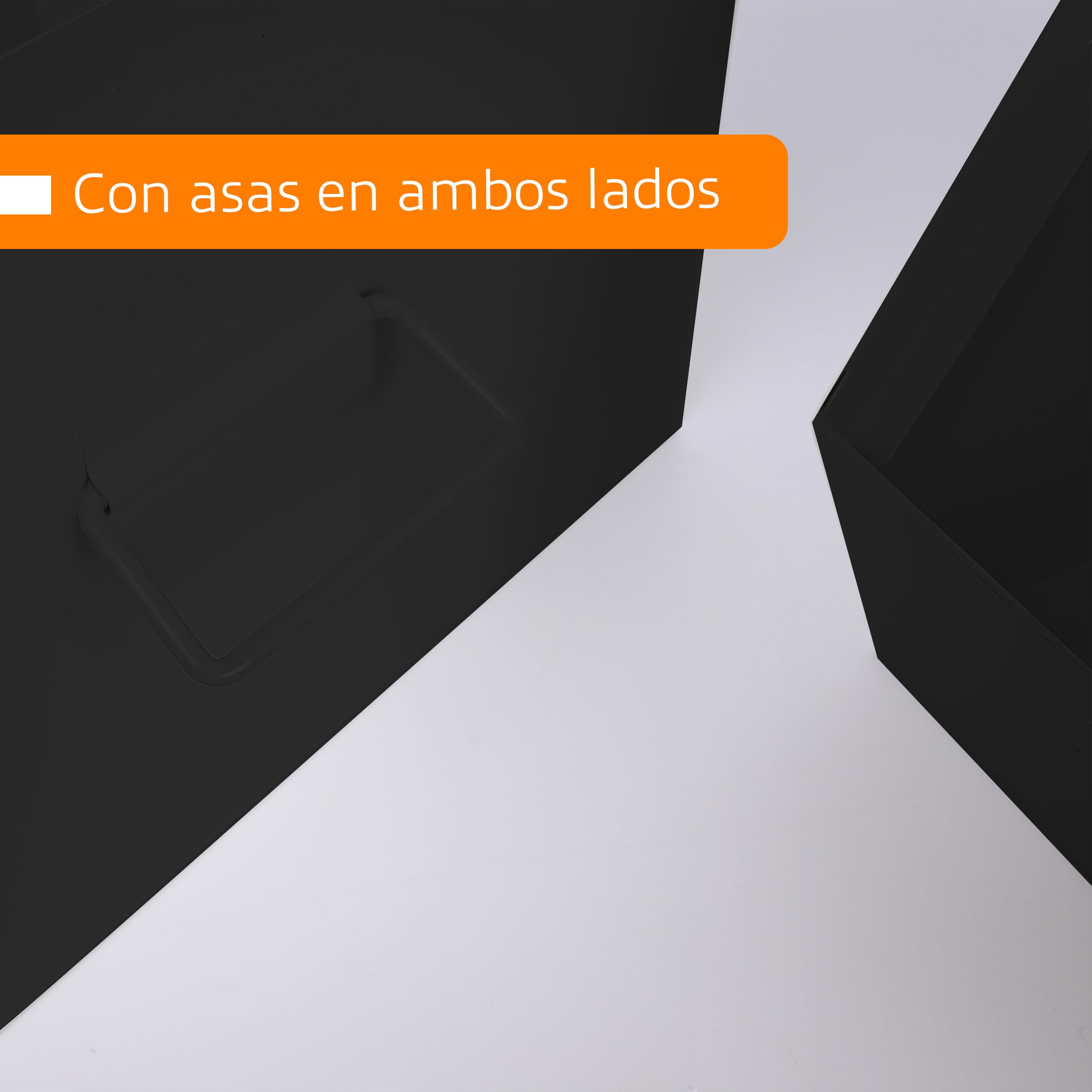 XZ-22276-2 Juego de 3 Cajas de Metal Apilables con Mango de Madera - Organizadores Multiusos para Cocina, Oficina o Hogar - Fuertes, Elegantes y Duraderas (Negro)