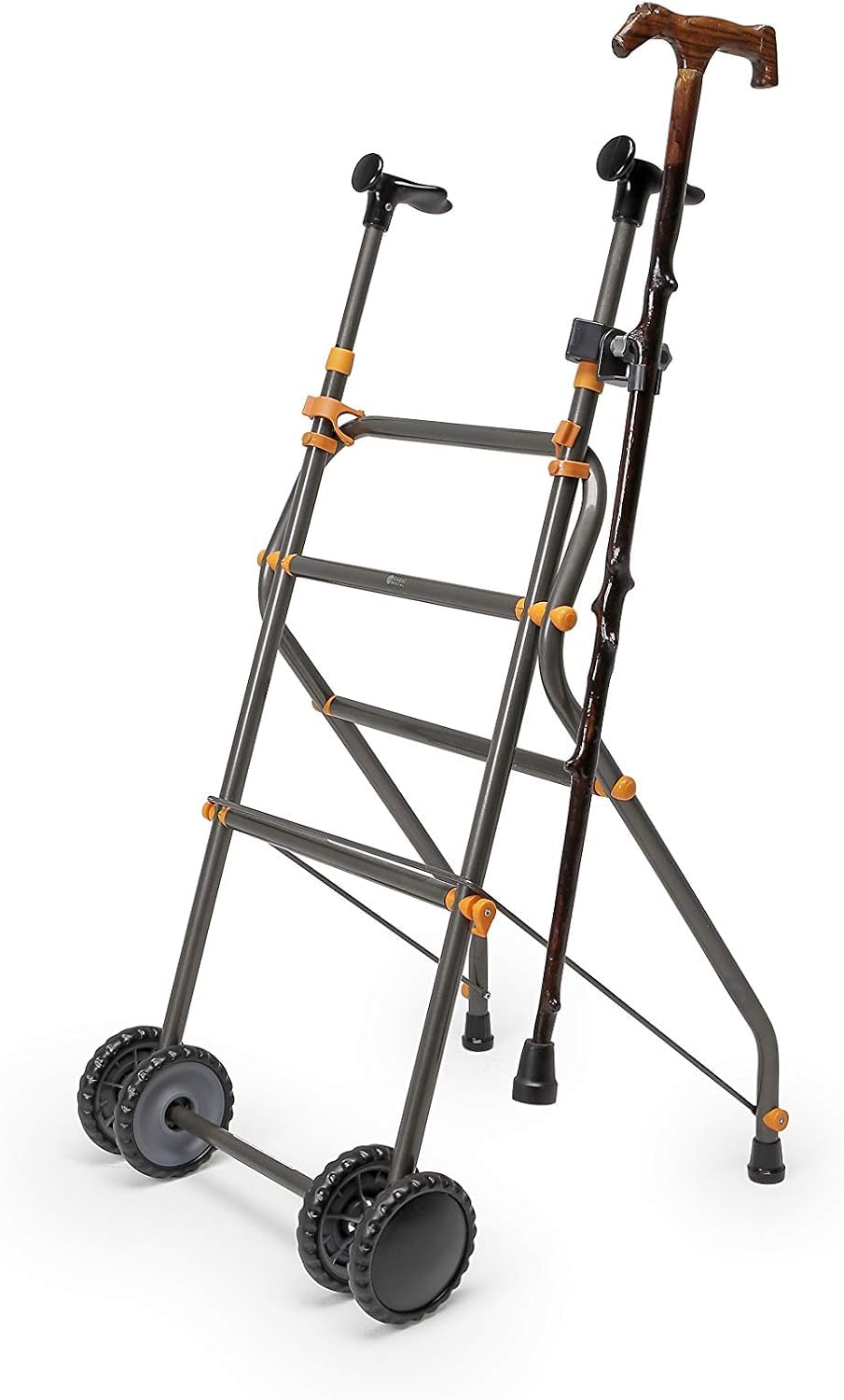 Soporte para Muletas en Silla de Ruedas Porta Baston Andador Sujeta Firmemente Ideal para Personas Mobilidad Reducida Accesorios Ancianos Mayores Facil Instalar Apto Scooter (XXL (39-46 mm. diámetro))