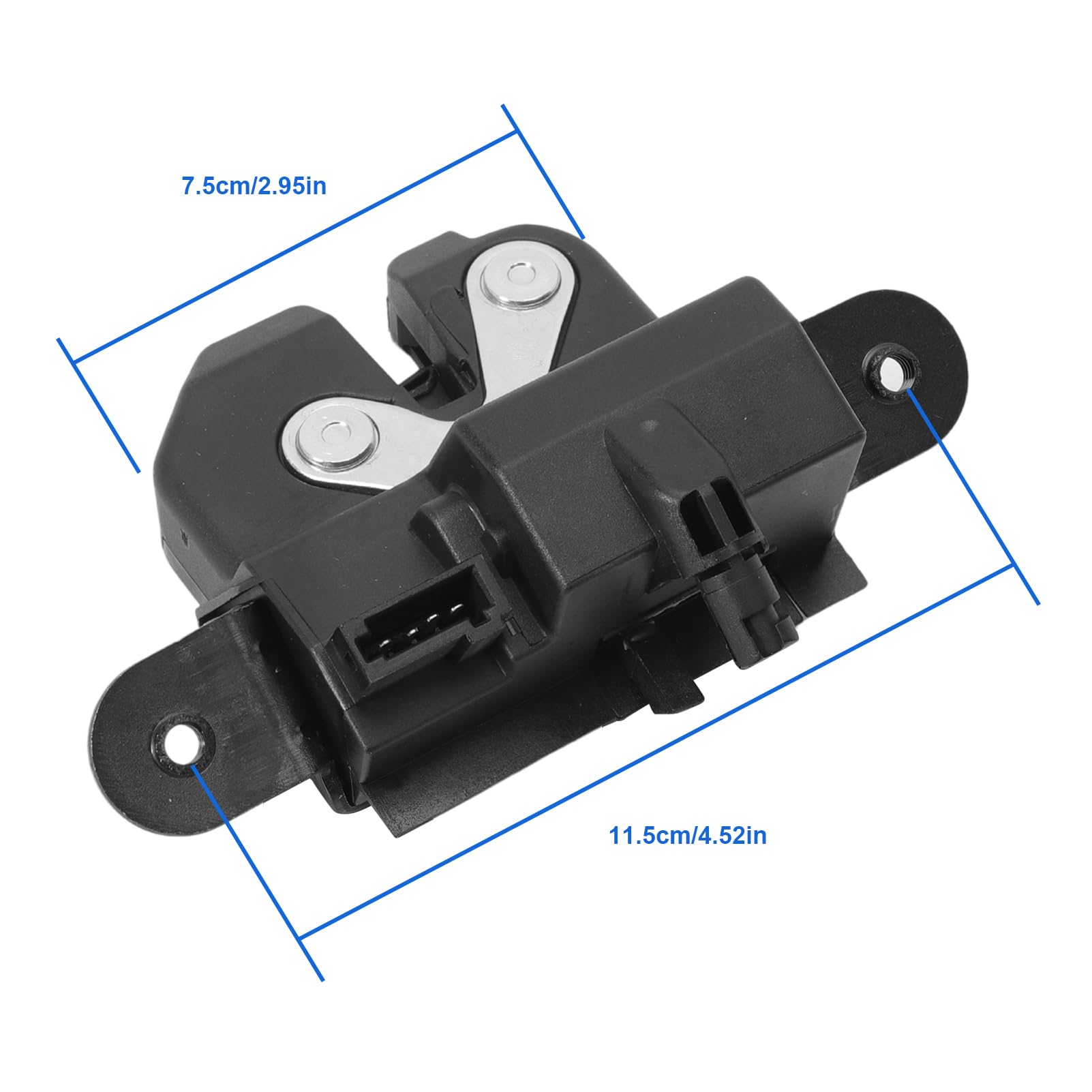 Serratura Polo 9n Per Doblo Fiorino - Compatibile OE 51873093, 4 Poli Serratura Portellone Bagagliaio