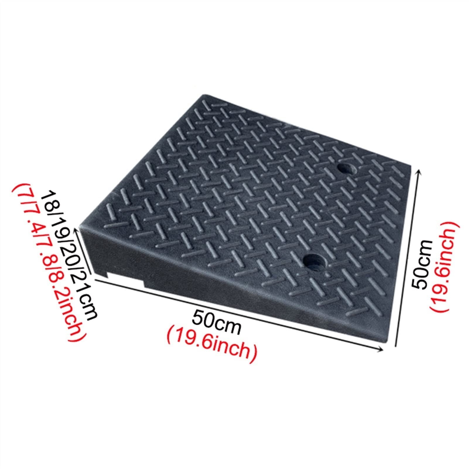 Przenośna rampa krawężnikowa – teksturowana rampa podjazdowa na chodnik, niskie samochody, przyczepy kempingowe, ciężarówki