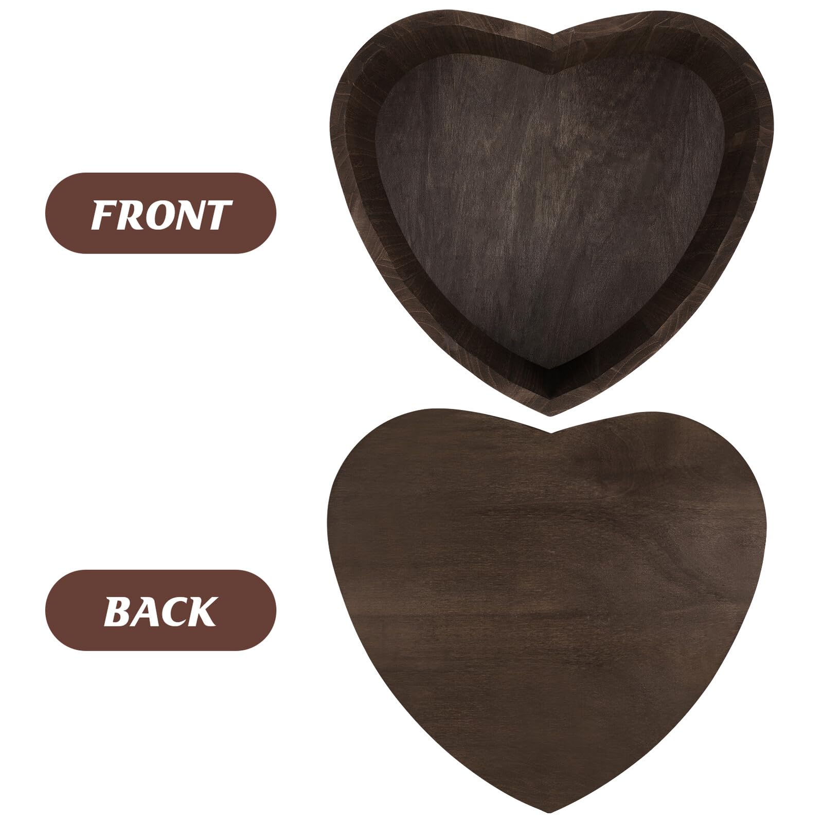 Forma de Corazón Cesta de Madera para Fotos de Bebés