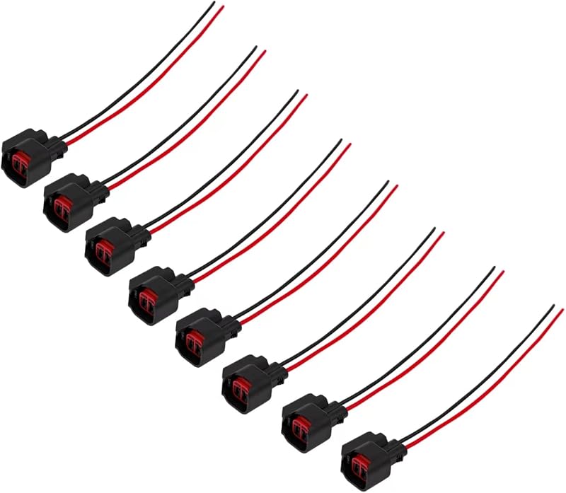 Conector Pigtail para Bico Injetor VASTAUTO EV6 EV14 para Ford – Kit com 8 unidades
