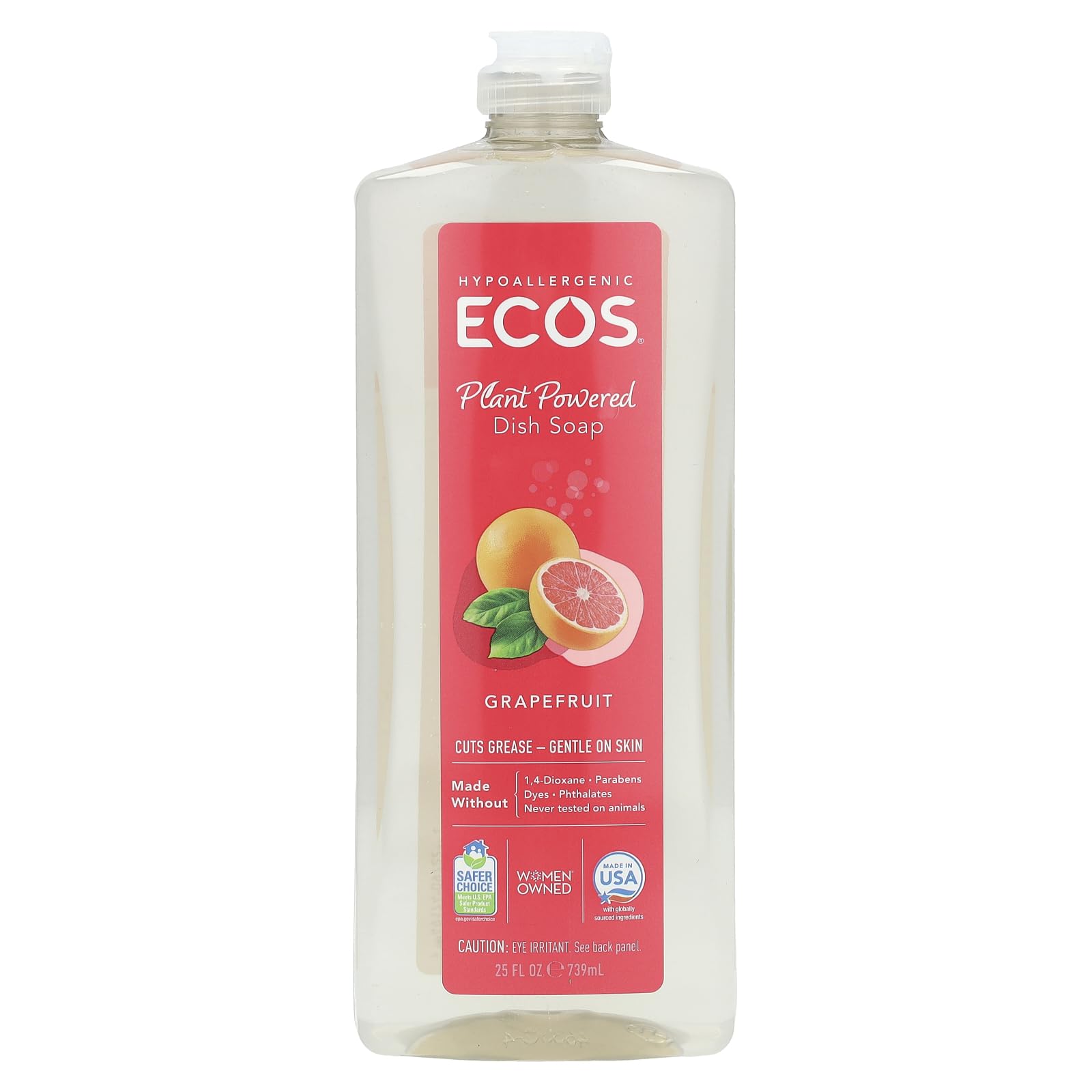 Ecos Dishmate Liquid Grapefruit 25 Fl Oz