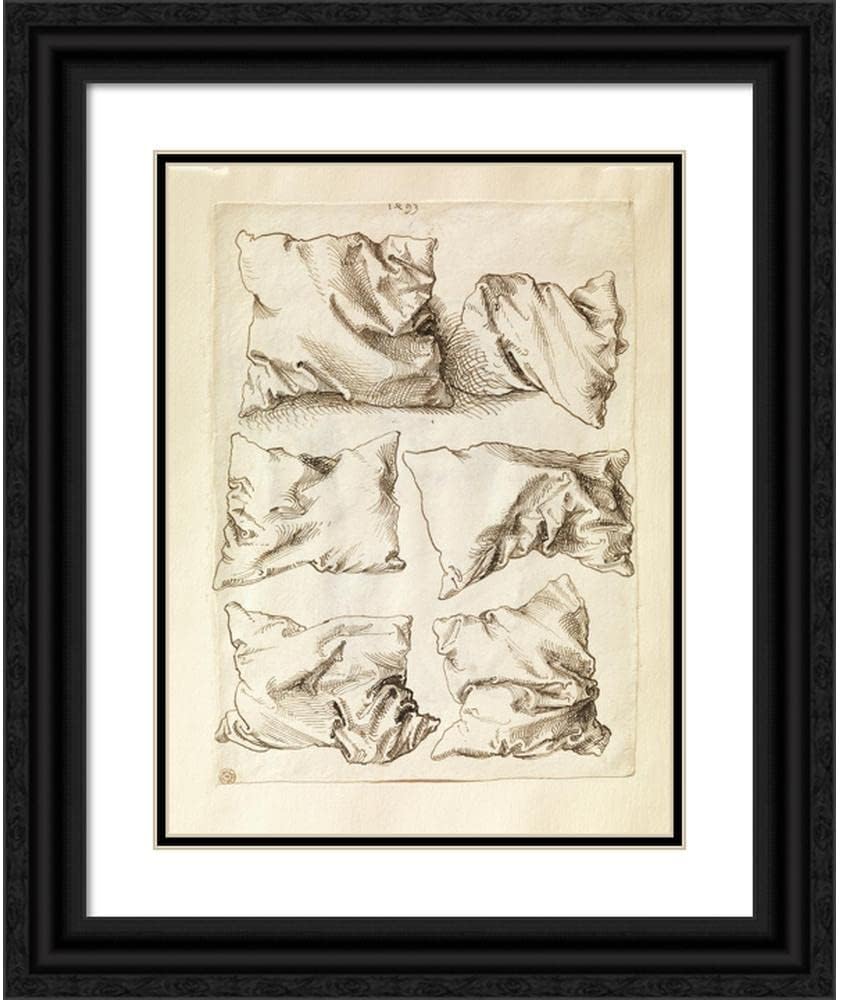 ArtDirect Six Studies of Pillows (1493) 8x10 UnFramed Museum Art Print Poster Ready for Framing by Albrecht Dürer (German, 1471-1528)