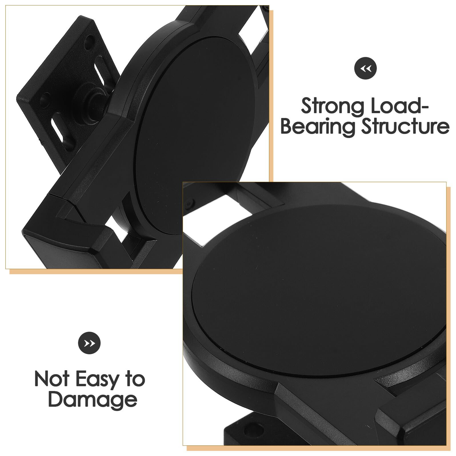 Toyvian Soporte de Pared Giratorio para Monopatín Negro de 360 Grados, Colgador para Longboard, Almacenamiento Vertical para Patineta en Garaje y Dormitorio, Gancho Extensible
