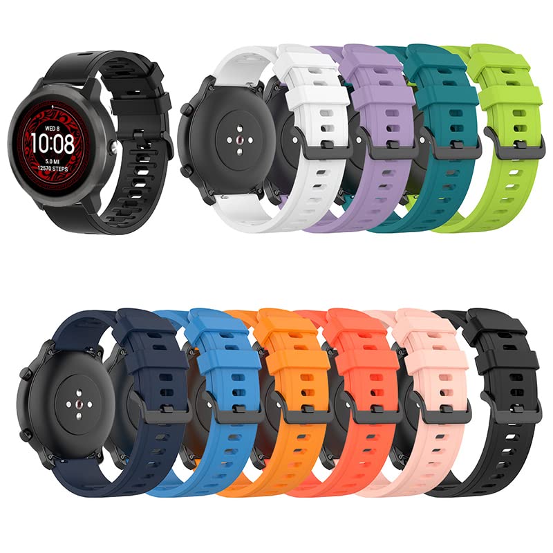 Correa de silicona Garmin Venu 2 Plus y Forerunner recambio de 20 mm 22 mm color ágata 7
