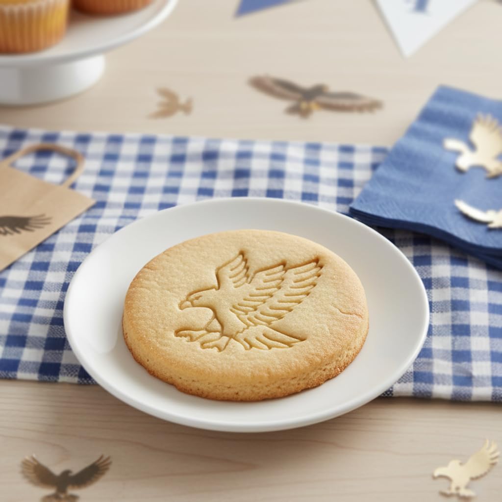 Set of 2 Hawk cookie cutters (Designs: Hawk's Face and Swooping Hawk), 2 pieces - Bakerlogy