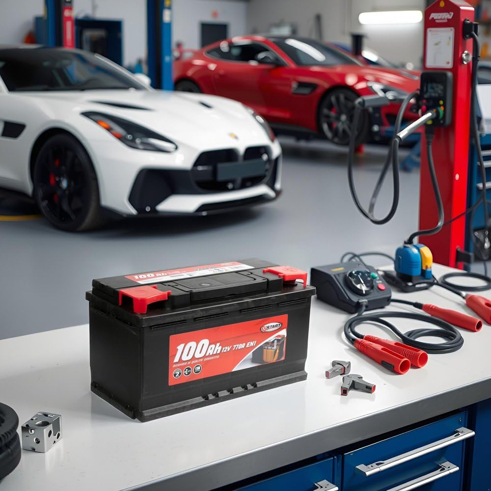 Start Batteria Auto 100AH 12V 770A polo positivo destro cassetta L5