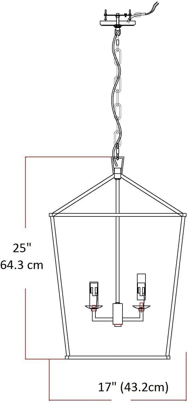 Openwork Lantern Pendant Stairway Entry Kitchen Hall Foyer Fixture Chandelier (Gold)